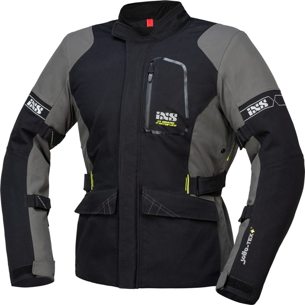 IXS Prémiová cestovní bunda iXS LAMINAT-ST-PLUS šedá - 5XL