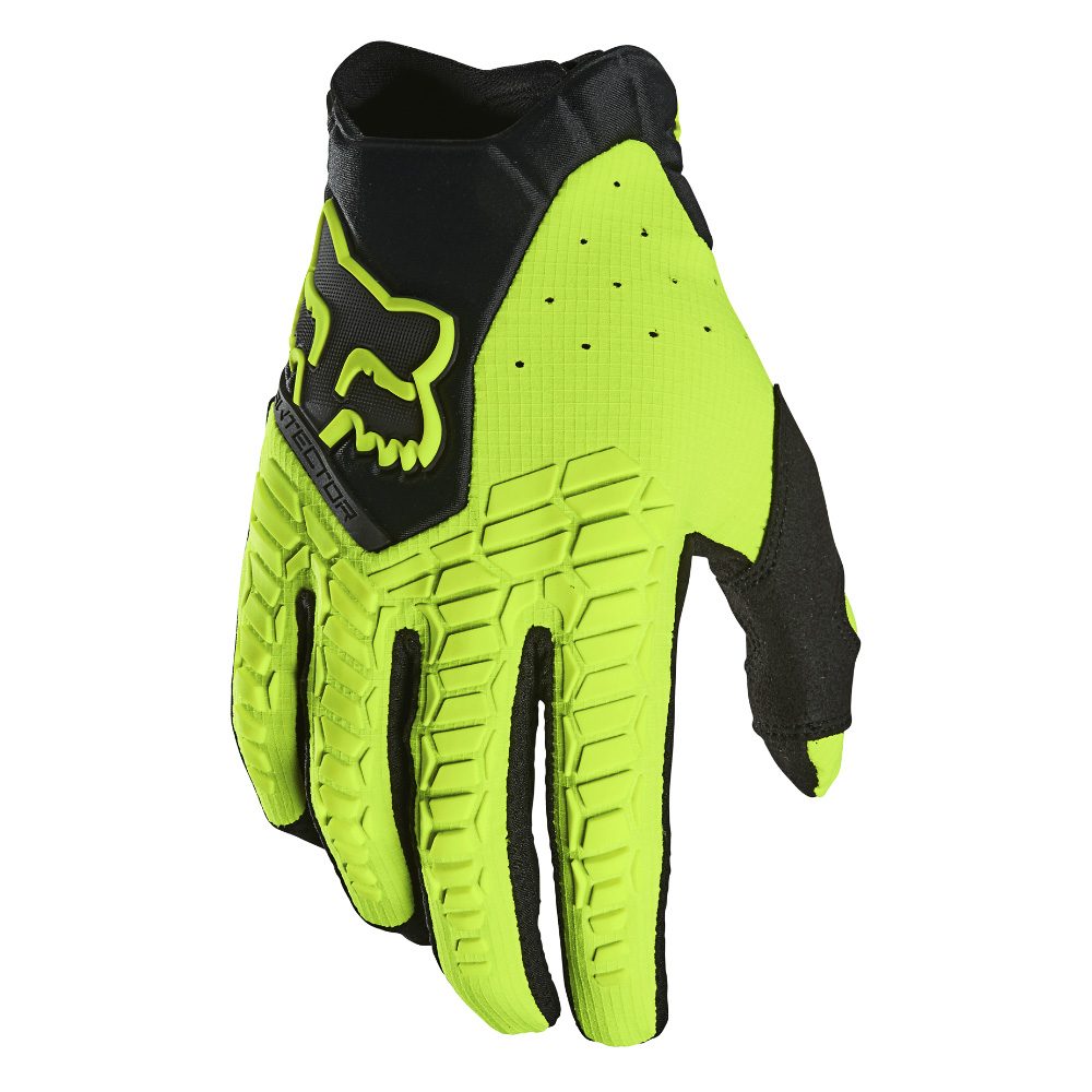 FOX Motokrosové rukavice FOX Pawtector Glove MX21 - žlutá - L