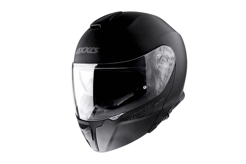 AXXIS Výklopná helma AXXIS GECKO SV ABS solid lesklá černá