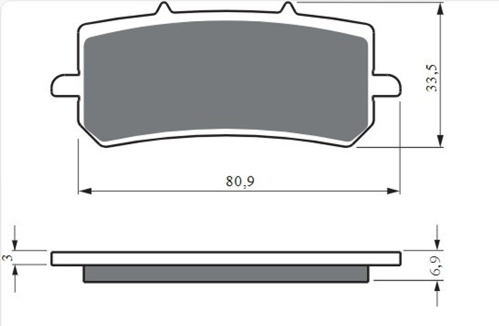 GOLDfren Brzdové destičky GOLDFREN 419 S33 STREET FRONT