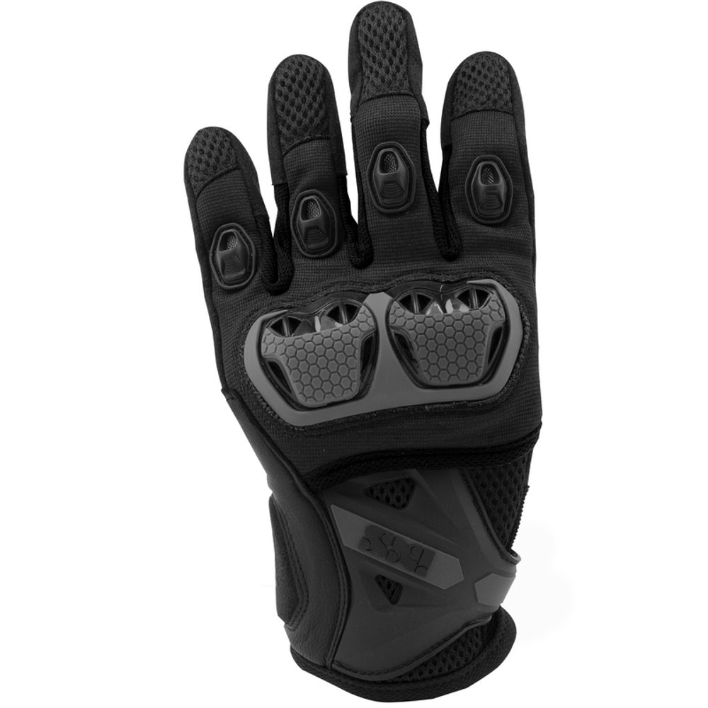 IXS Cestovní textilní rukavice iXS LT MONTEVIDEO AIR S černé - XL