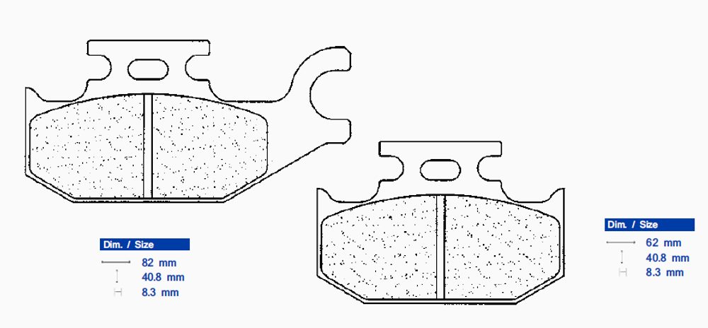 CL BRAKES Brzdové destičky CL BRAKES 1236 ATV1