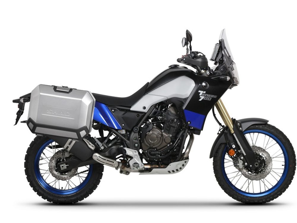 SHAD Kompletní sada bočních hliníkových kufrů SHAD TERRA 36L/47L, včetně montážní sady SHAD YAMAHA Tenere 700 XTZ690