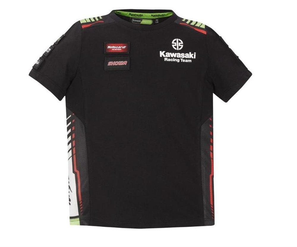 Kawasaki Dětské tričko Kawasaki Racing Team WSBK 2022 - černá - 116cm