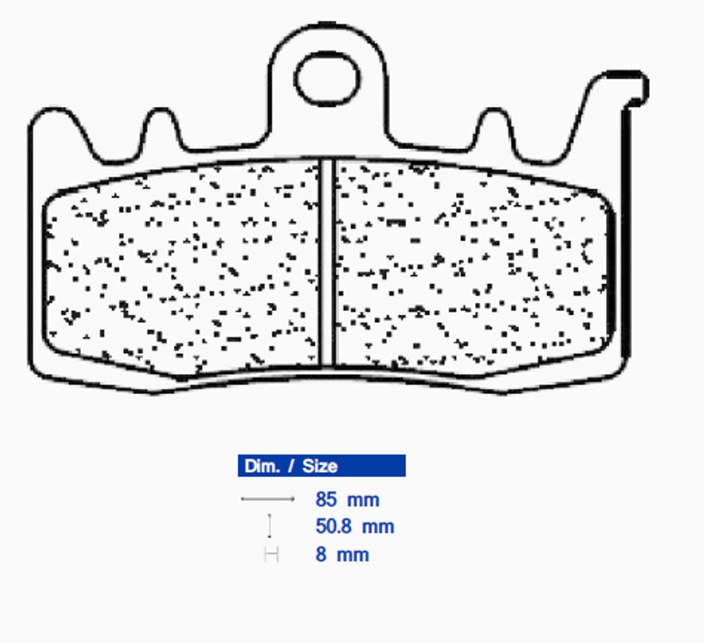 CL BRAKES Brzdové destičky CL BRAKES 1232 A3+