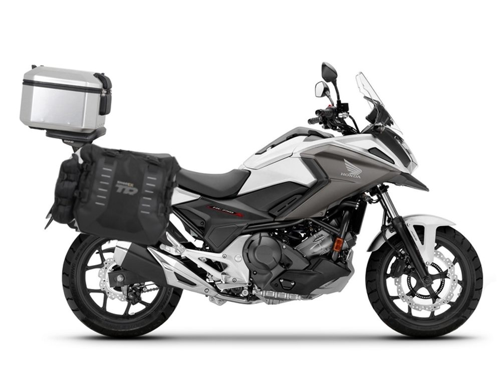 SHAD Kompletní sada bočních adventure brašen SHAD TERRA TR40 a hliníkového 37L topcase, včetně montážní sady SHAD HONDA NC 750 X