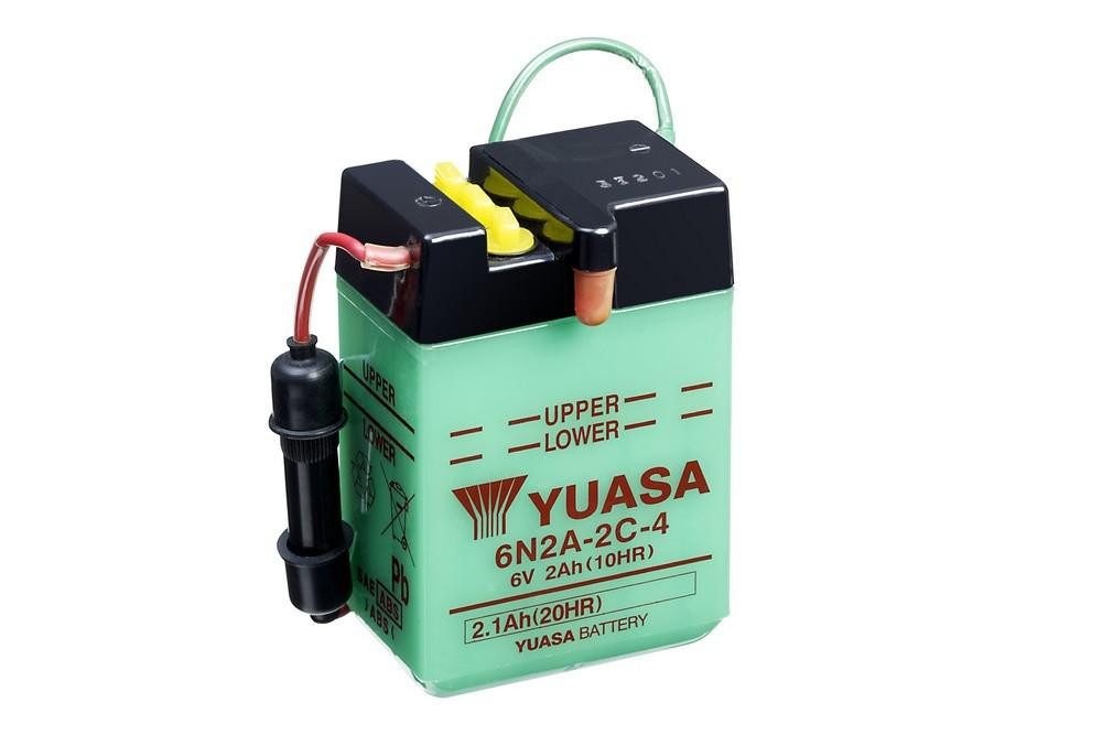 YUASA Konvenční 6V akumulátor bez kyseliny YUASA 6N2A-2C-4