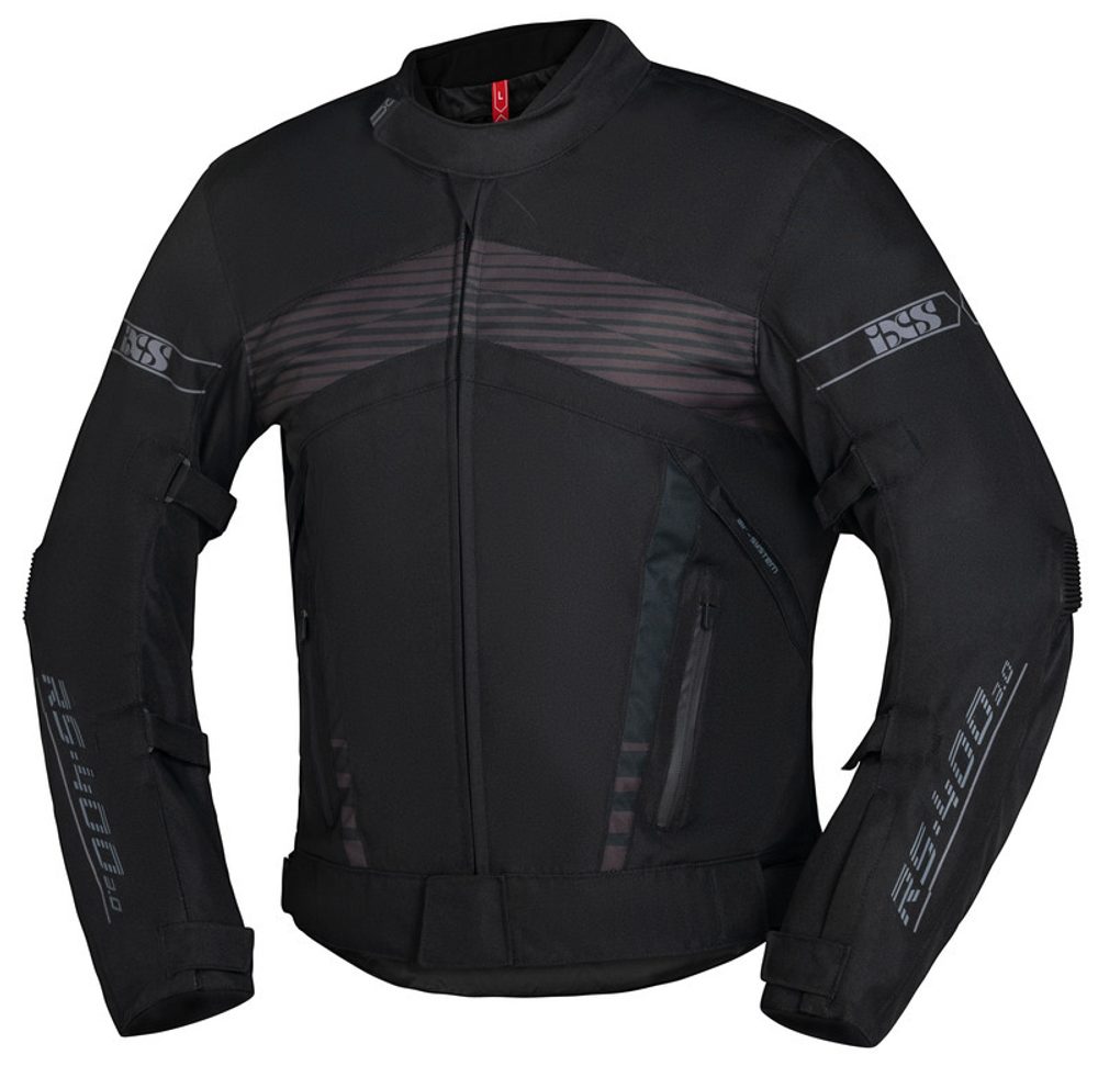 IXS Sportovní textilní bunda iXS RS-400-ST 3.0 černá - 2XL