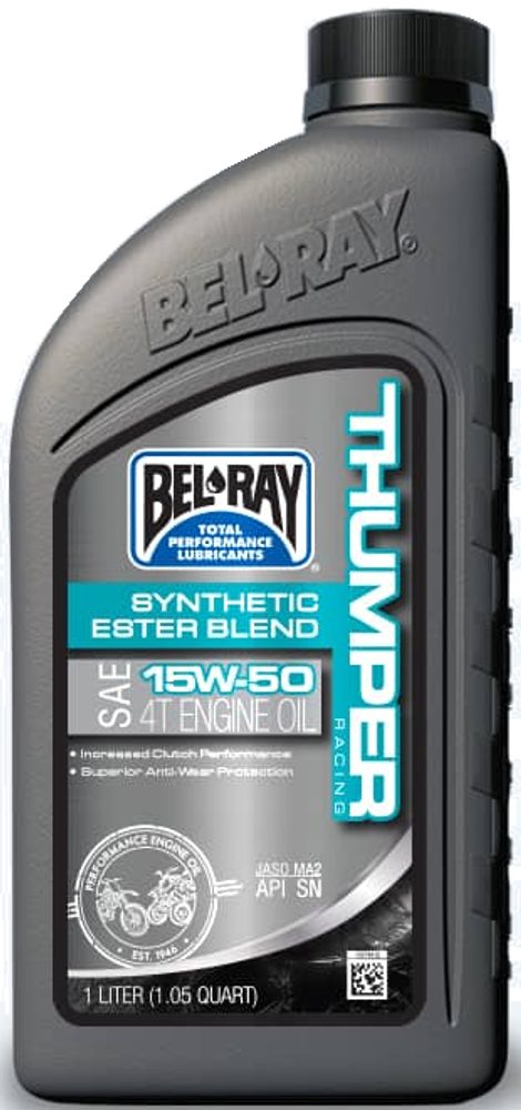 Bel-Ray Motorový olej Bel-Ray THUMPER RACING SYNTHETIC ESTER BLEND 4T 15W-50 1 l