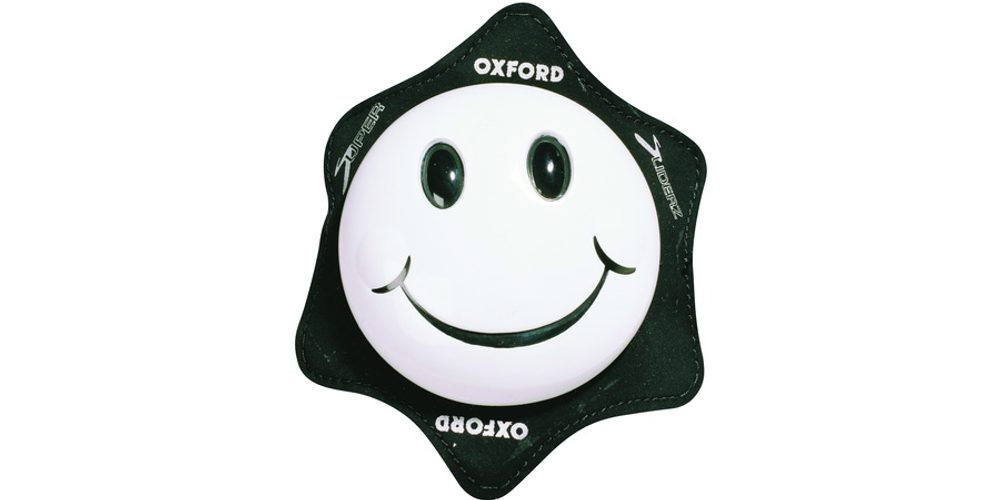 OXFORD Kolenní slidery OXFORD Smiley (bílé, pár)