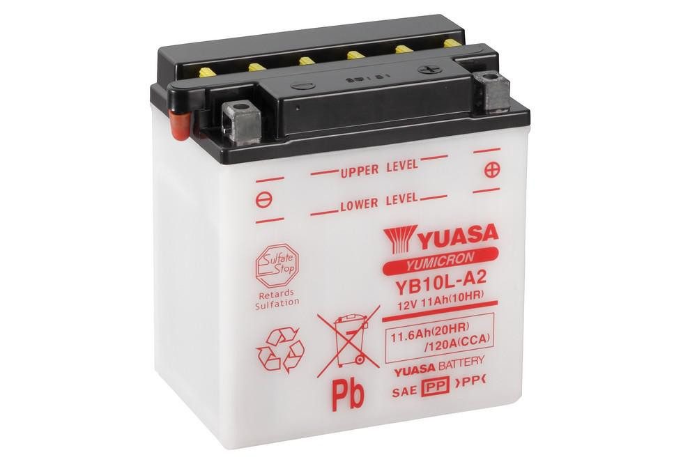 YUASA Yumicron akumulátor vč. kyseliny YUASA YB10L-A2