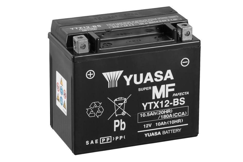 YUASA Továrně aktivovaná motocyklová baterie YUASA YTX12