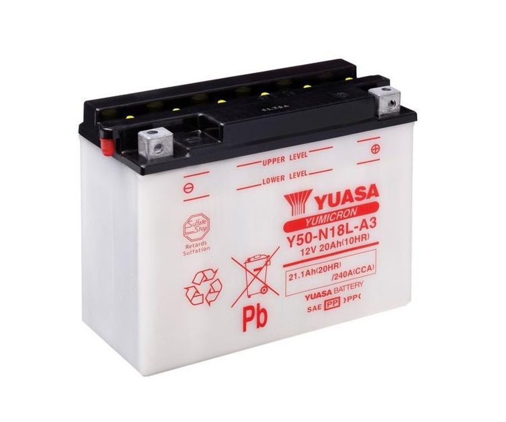 YUASA Yumicron akumulátor bez kyseliny YUASA Y50-N18L-A3