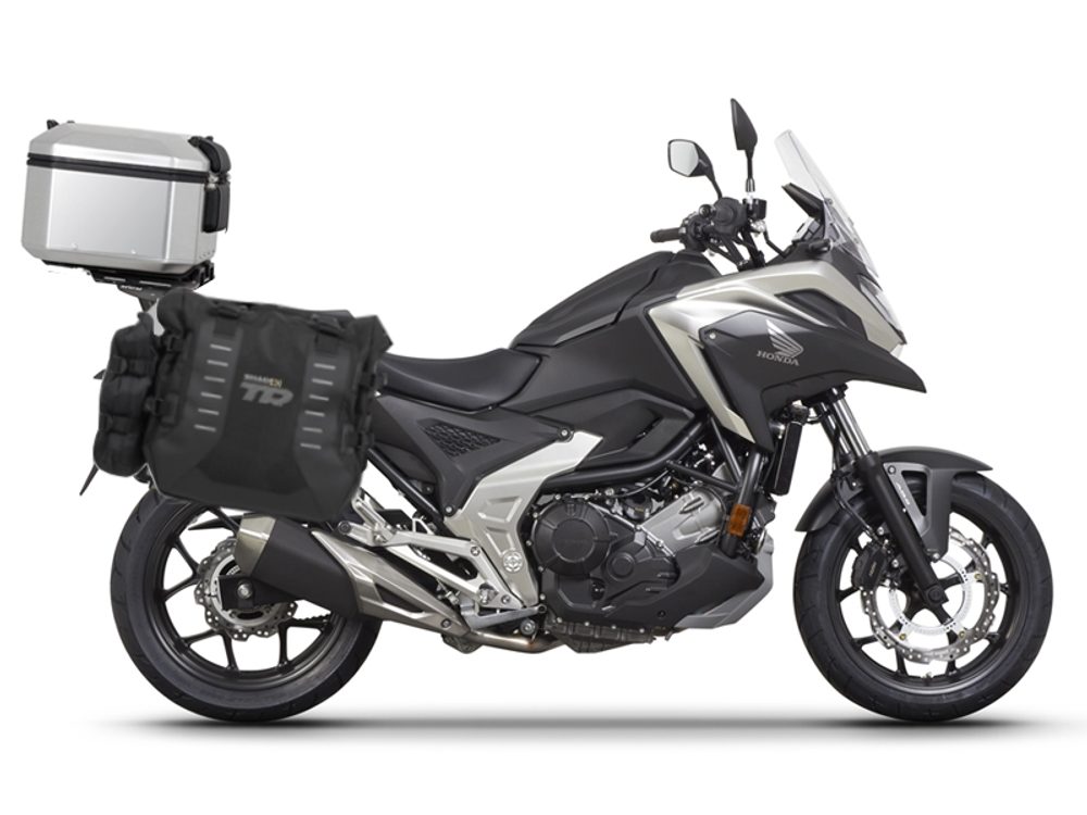 SHAD Kompletní sada bočních adventure brašen SHAD TERRA TR40 a hliníkového 48L topcase, včetně montážní sady SHAD HONDA NX 750 X 2021-