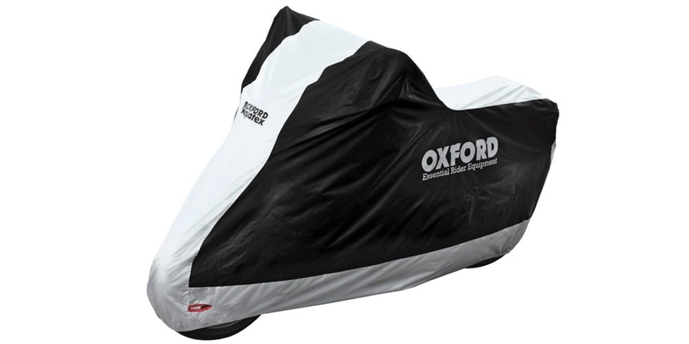OXFORD Univerzální plachta na motorku OXFORD Aquatex - černá - plachta na motorku aquatex scooter, oxford (černá/stříbrná, vel. s