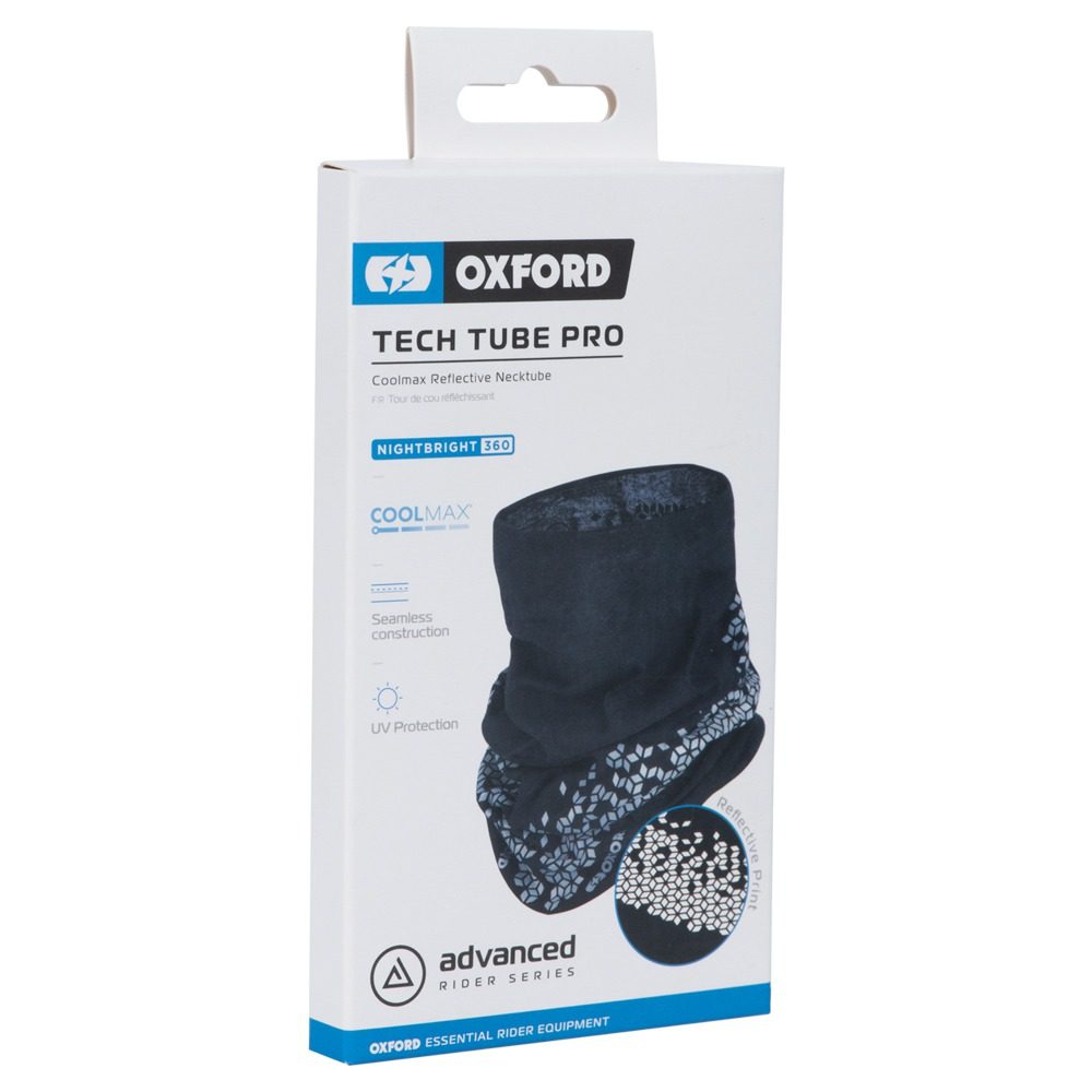 OXFORD nákrčník TECH TUBE PRO COOLMAX®, OXFORD (černá/reflexní)