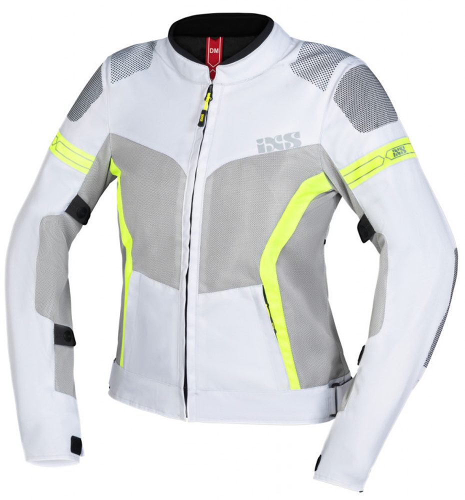 IXS Sports women\'s jacket iXS TRIGONIS-AIR X51064 light grey-grey-neon yellow - Sports women\'s jacket iXS TRIGONIS-AIR X51064 light grey-grey-neon yellow DS