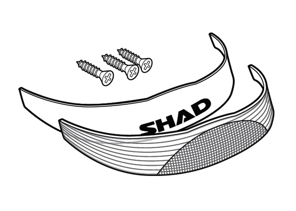 SHAD Reflexní prvky SHAD D1B291CAR bílá pro SH29