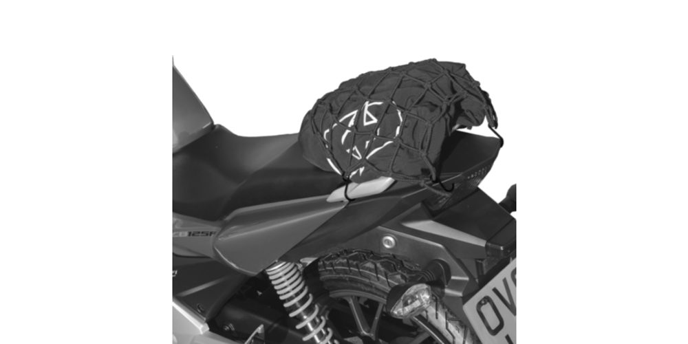 OXFORD Síť na zavazadla pro motocykly OXFORD (27 x 25 cm) - černá/reflexní