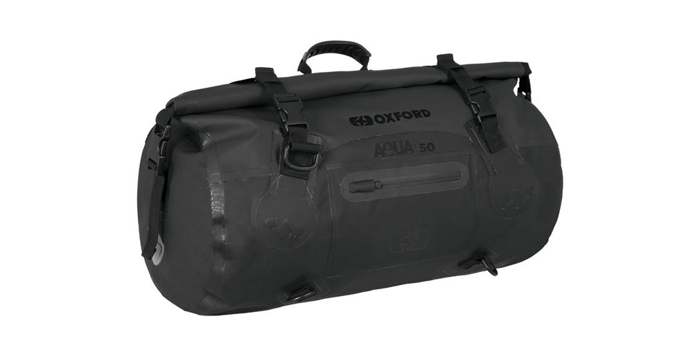 OXFORD Nepromokavý vak na motorku OXFORD AQUA Roll Bag T50, černý 50l