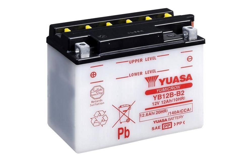 YUASA Yumicron akumulátor bez kyseliny YUASA YB12B-B2