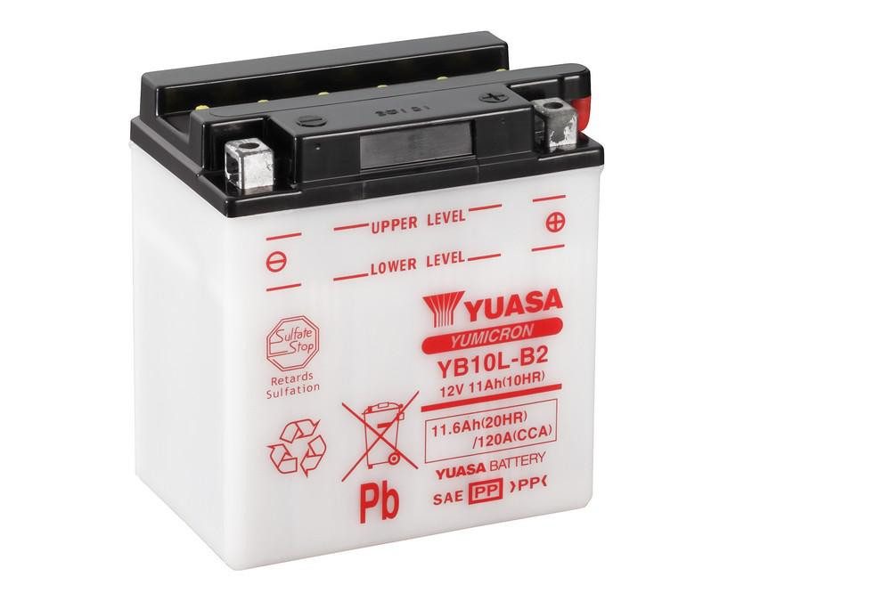 YUASA Yumicron akumulátor bez kyseliny YUASA YB10L-B2