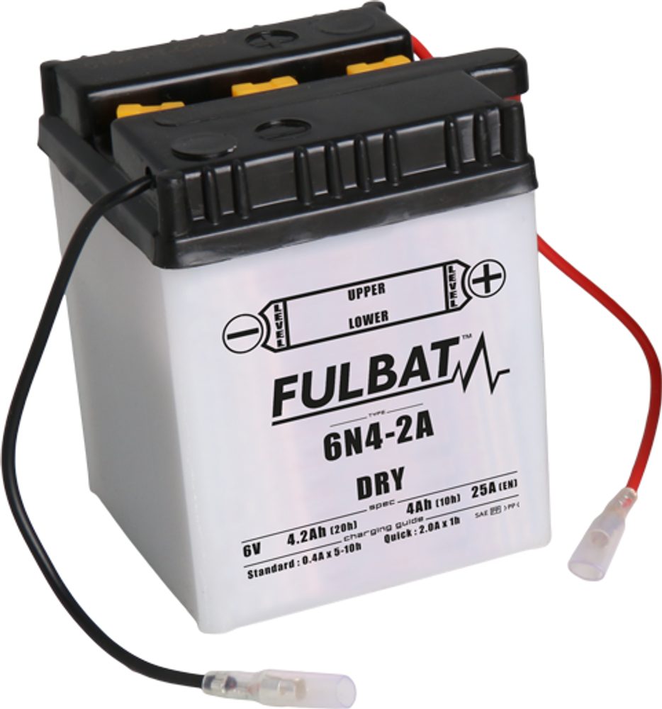 FULBAT Konvenční motocyklová baterie FULBAT 6N4-2A Včetně balení kyseliny
