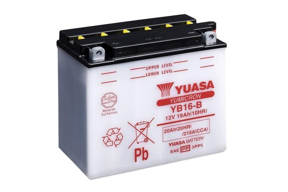 YUASA Yumicron akumulátor bez kyseliny YUASA YB16-B