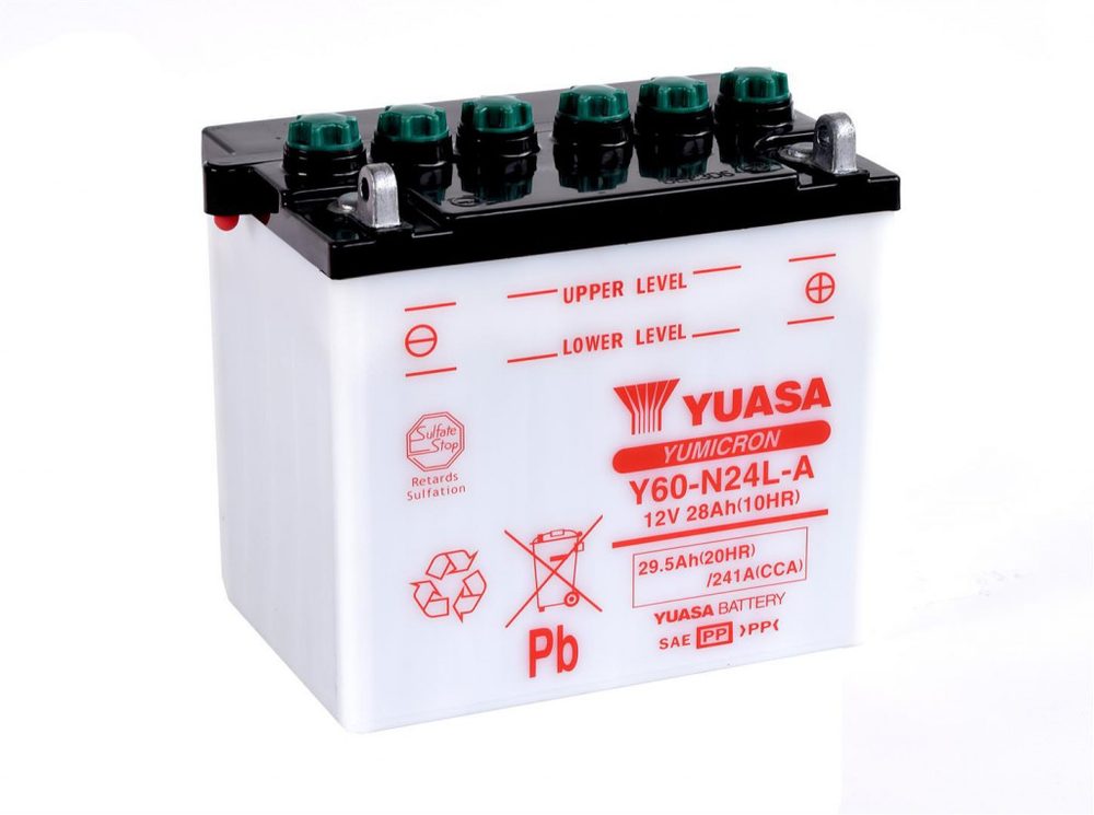 YUASA Yumicron akumulátor vč. kyseliny YUASA Y60-N24L-A