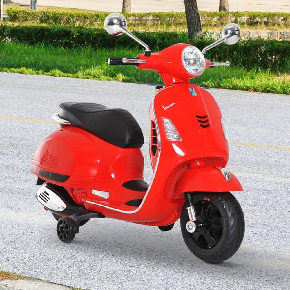 Vespa Dětský elektrický skůtr Vespa - červená