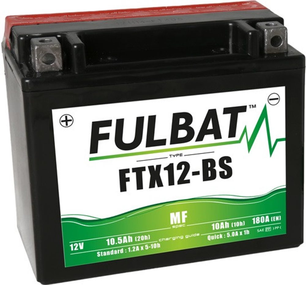 FULBAT Bezúdržbová motocyklová baterie FULBAT FTX12-BS (YTX12-BS)
