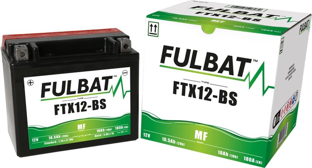 FULBAT Bezúdržbová motocyklová baterie FULBAT FTX12-BS (YTX12-BS)