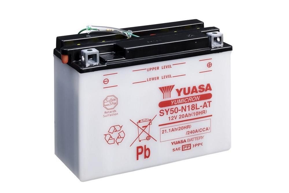 YUASA Yumicron akumulátor vč. kyseliny YUASA SY50-N18L-AT