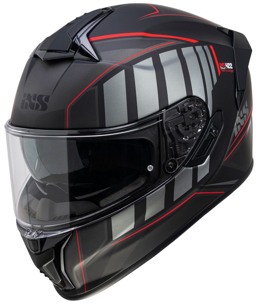 IXS Integrální helma iXS iXS422 FG 2.1 černo-červená - XL