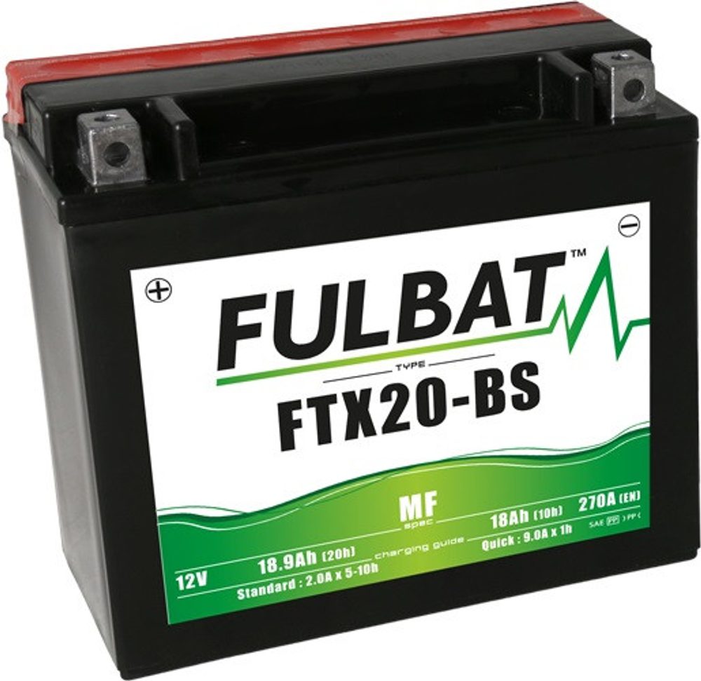FULBAT Bezúdržbová motocyklová baterie FULBAT FTX20-BS (YTX20-BS)