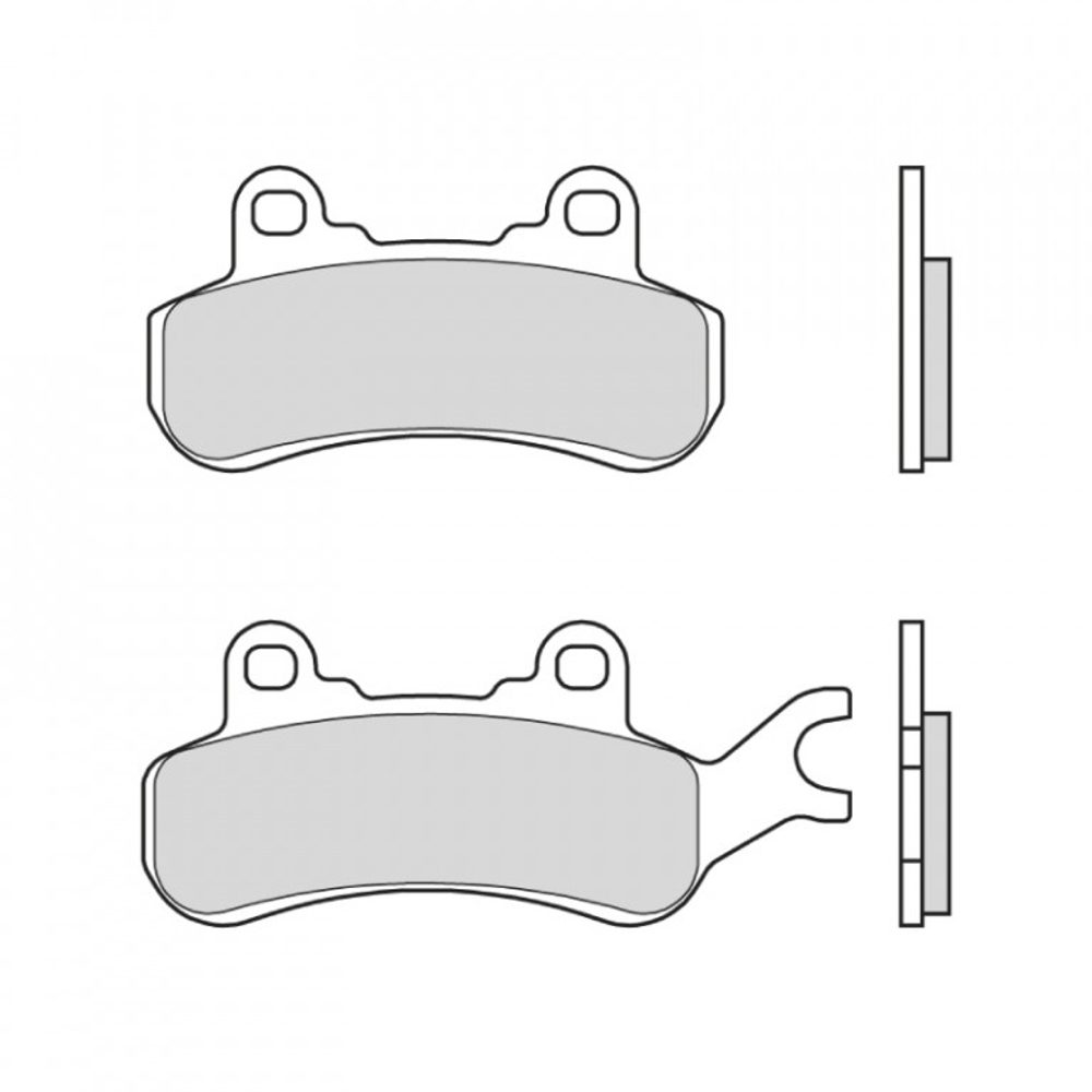 BREMBO Brzdové destičky BREMBO 07GR91SX