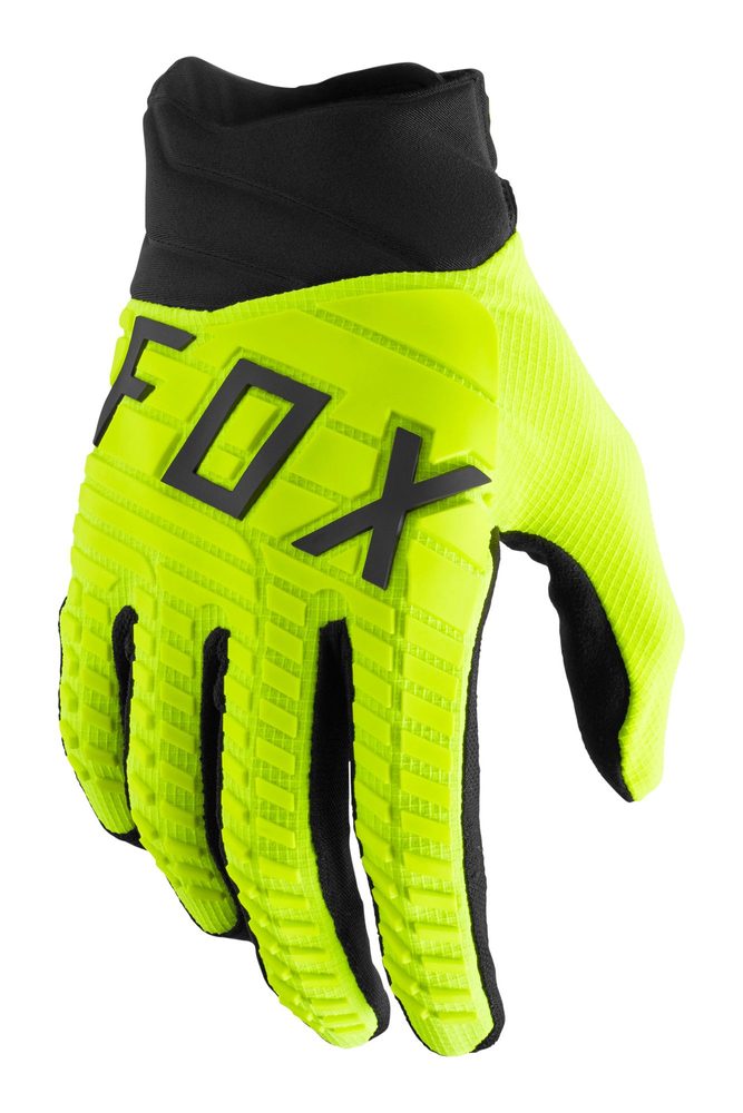 FOX Motokrosové rukavice FOX 360 MX22 - fluo žlutá