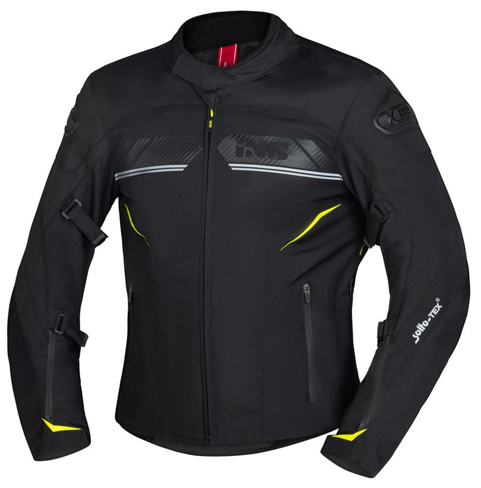 IXS Sportovní textilní bunda - zkrácená iXS CARBON-ST černá