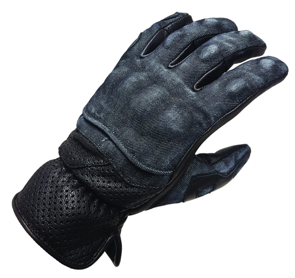 MBW Rukavice na motocykl MBW DENIM GLOVE modro-černé - S