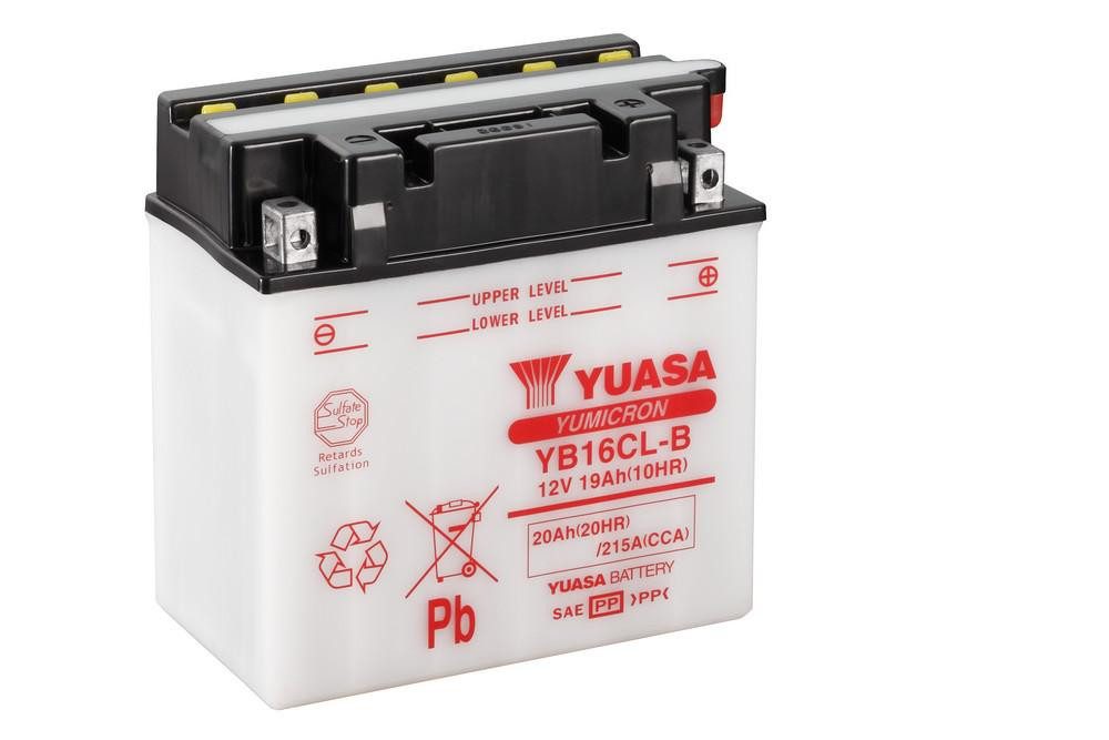 YUASA Yumicron akumulátor vč. kyseliny YUASA YB16CL-B