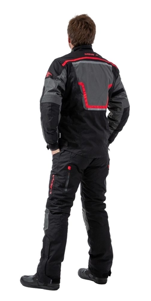 MBW Cestovní textilní bunda MBW ADVENTURE PRO JACKET - šedá