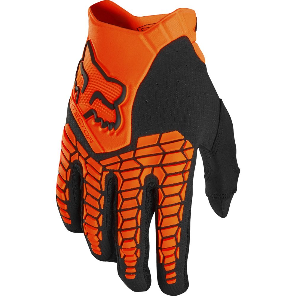 FOX Motokrosové rukavice FOX Pawtector Glove MX21 - oranžová - S