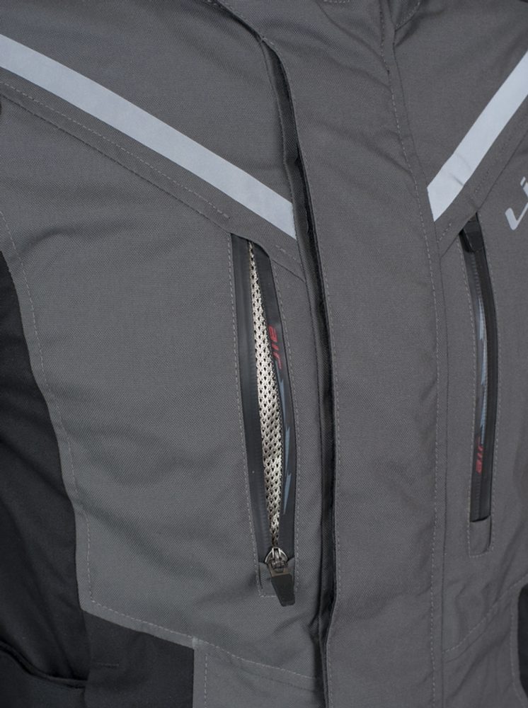 MBW Cestovní textilní bunda MBW ADVENTURE PRO JACKET - šedá