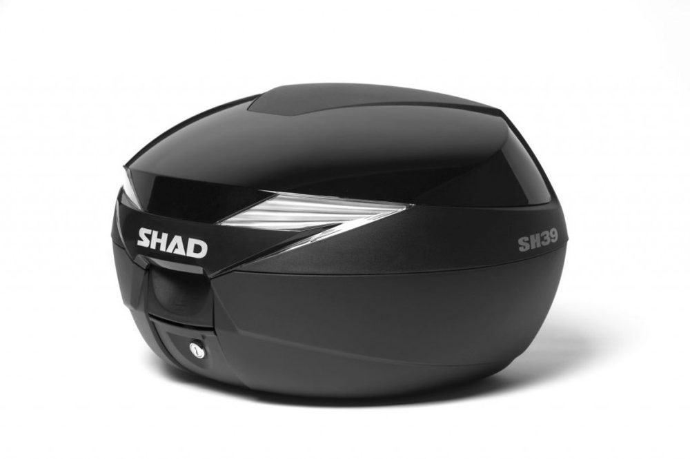 SHAD Vrchní kufr na motorku s barevným krytem SHAD SH39 Lesklá černá