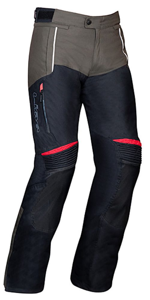 MBW Textilní třívrstvé cestovní kalhoty MBW BERET černo-šedé - 48