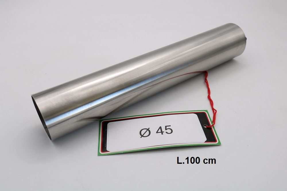 GPR Inox svod Aii 304 Tig GPR ES.202 Broušená nerezová ocel L.100cm D.45mm x 1mm