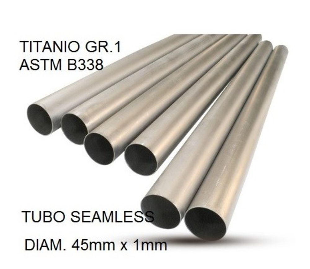 GPR Titan bez svárů Gr.1 TUBE AISI Tig GPR TU.T.3 Broušená nerezová ocel L.100cm D.45mm x 1mm