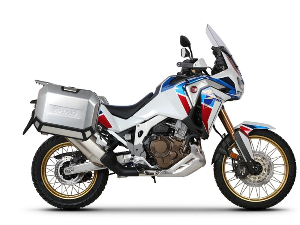 SHAD Kompletní sada bočních hliníkových kufrů SHAD TERRA 36L/47L, včetně montážní sady SHAD HONDA CRF 1100 Africa Twin