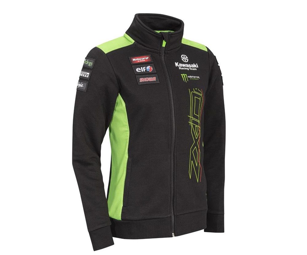 Kawasaki Dámská mikina Kawasaki Racing Team WSBK 2023 - černá - XL