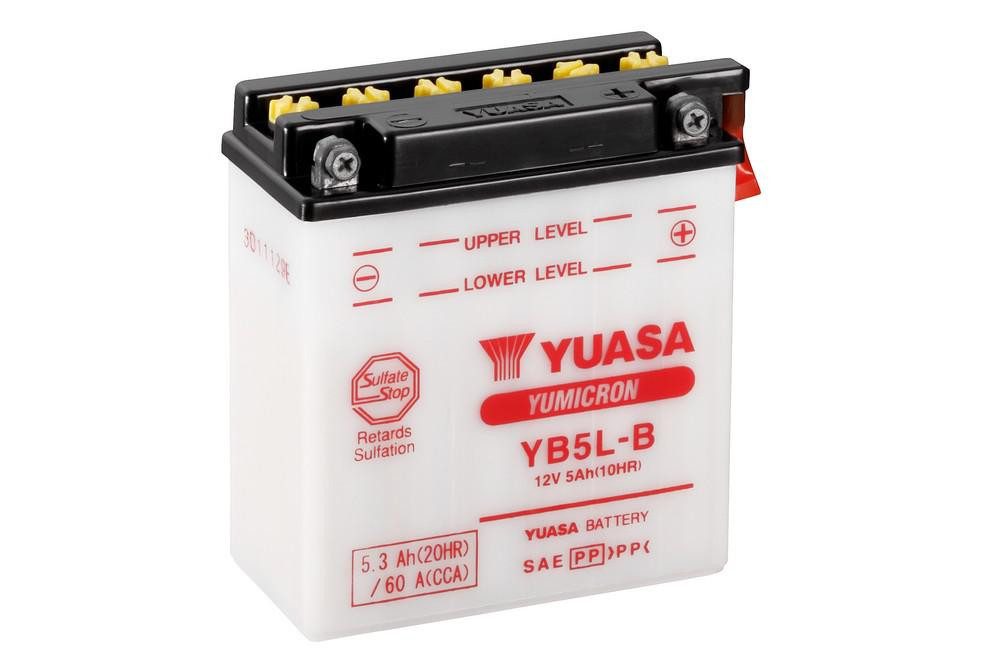 YUASA Yumicron akumulátor vč. kyseliny YUASA YB5L-B